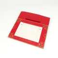 Red paper gift packaging box custom size printed logo with handles window